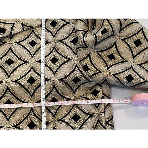 VTG Painted Pony Black & Gold Linen Blend Jacket, Tapestry, Jacquard, SP - Picture 12 of 14